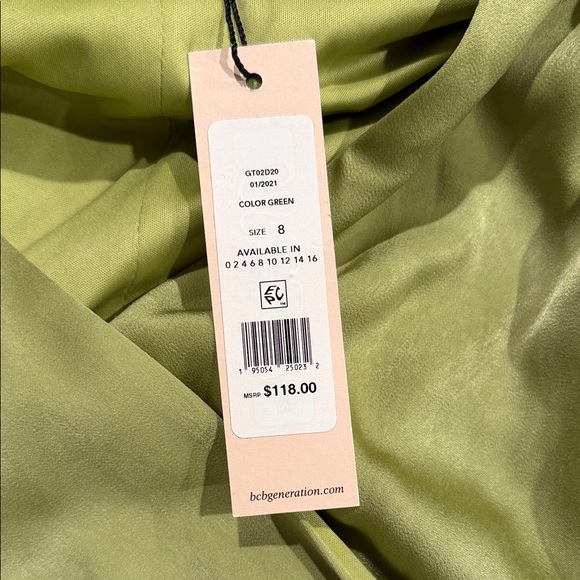 BCBG Light Green Wrap Dress